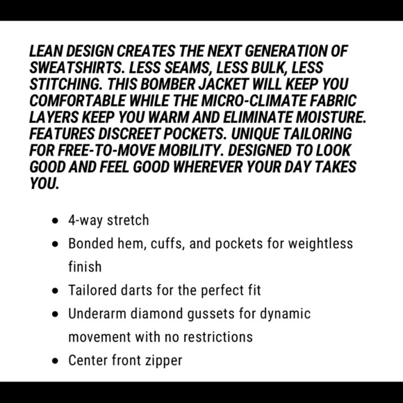 NWOT RYU  Ethos Black Bomber  Unisex Jacket Size M - Picture 15 of 15